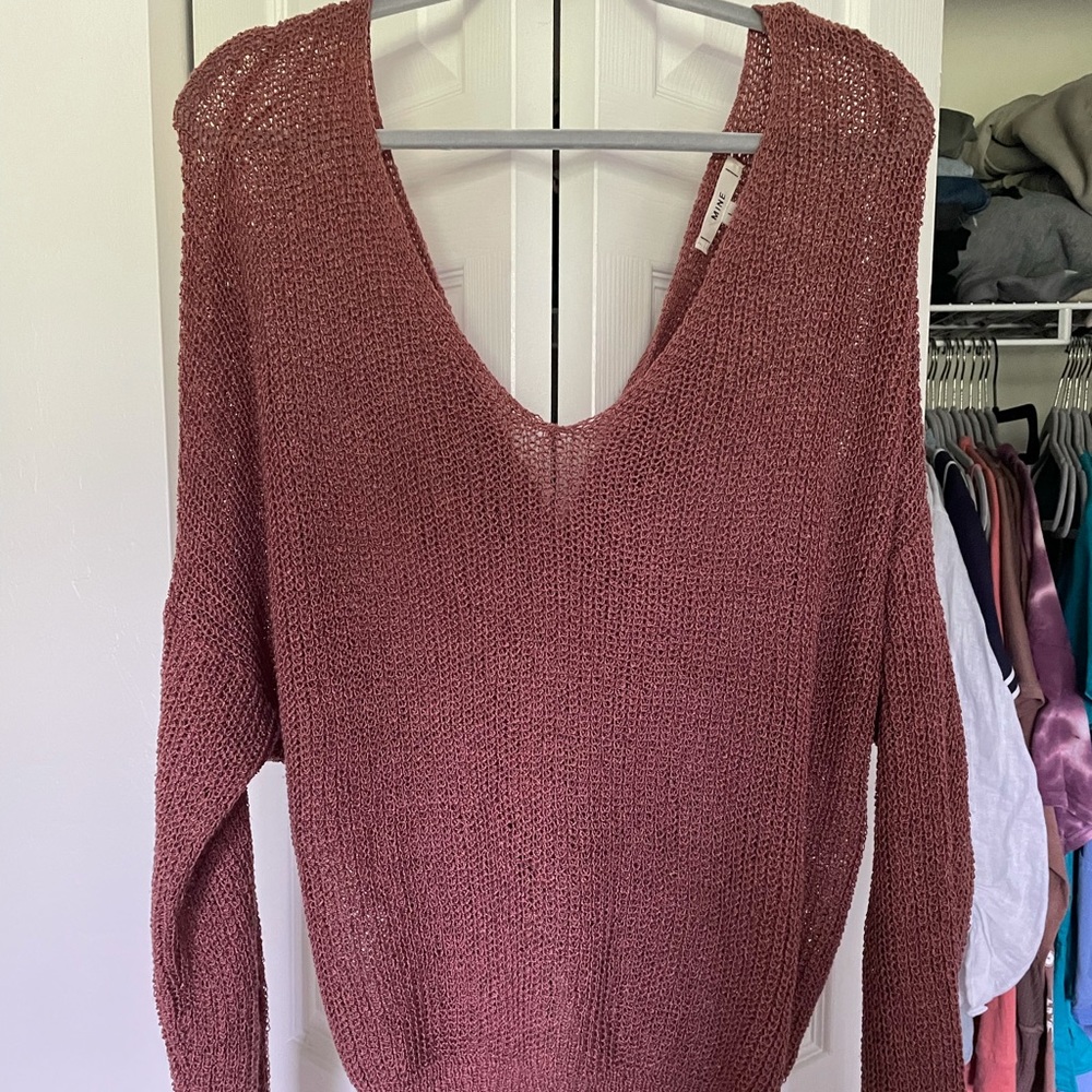 Oversized knit sweater